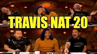 Travis Rolls A CLUTCH NAT 20  Critical Moments EXU Calamity [upl. by Natascha750]