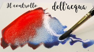 Tutorial Acquerello il controllo dellacqua sul foglio [upl. by Aiuqet]