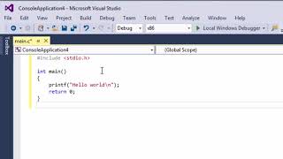 011 Using Visual Studio Welcome to the course C programming [upl. by Coralie189]