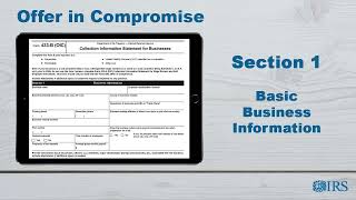 How to Complete Form 433B OIC [upl. by Chrysler]