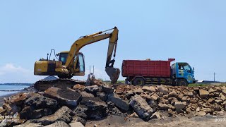 KOMATSU Excavator and Truck Extra strong Reclamation MegaMachinesChannel [upl. by Nuncia32]