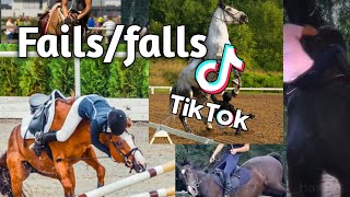 TikTok Horse failsfalls compilation 01 [upl. by Eiloj]