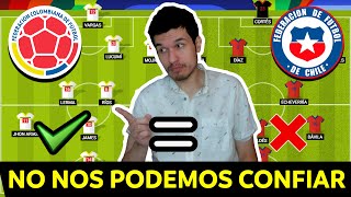 COLOMBIA vs CHILE⚡MANO a MANO de NÓMINAS y PARTIDOS HISTÓRICOS🔥FECHA 10 ELIMINATORIAS UNITED 2026🔥 [upl. by Sloan]