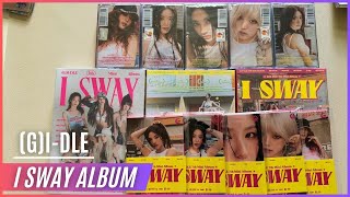 UNBOXING  超全版本 GIDLE 여자아이들 女娃 孩子們 迷你七輯 7th mini album I SWAY photobook版 限量版 POCA版 專輯 海報 開箱 [upl. by Boesch633]