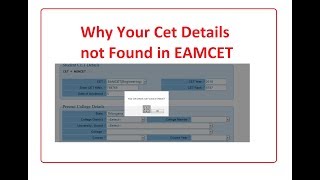 Telangana epass why cet details not found  Telangan Epass Fresh Application Form 201819 [upl. by Retsim439]