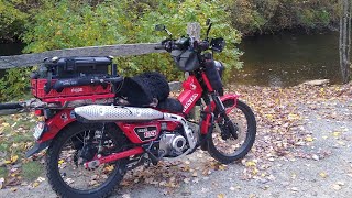 Peaceful Autumn Morning Ride on a Honda Trail 125 [upl. by Yeargain775]