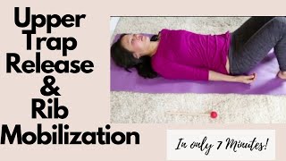 Shoulder  Neck Release with Rib Mobilization  Feldenkrais  7 Minute Exercise [upl. by Dorree]