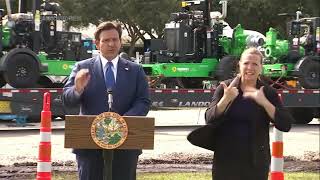 Gov Ron DeSantis gives an update on debris removal efforts [upl. by Bealle]