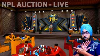 NPL  IPL AUCTION IN WCC3  FIRST TIME LIVE GAMEPLAY [upl. by Peedsaj]