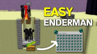 EASY 121 ENDERMAN XP FARM  Minecraft Bedrock amp Java [upl. by Travis]