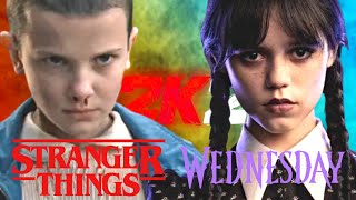 Eleven Millie Bobby Brown v Wednesday Addams Jenna Ortega  WWE 2K22  Fantasy Fights [upl. by Colson]