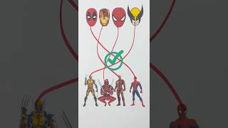 Deadpool connect line match puzzle art deadpoolart [upl. by Aneehc]