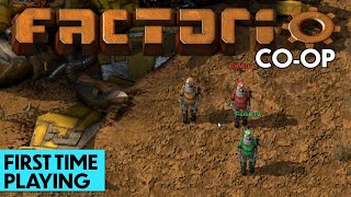 Factorio 10 Coop  First Time Playing [upl. by Ahsiekahs]