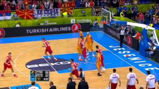 Dunk of the Game N Nedovic MKDSRB EuroBasket 2013 [upl. by Roumell735]