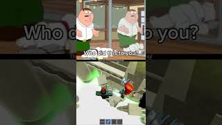 Brian and peter vs Reflection pls use a sound shorts roblox obby acidescape familyguy memes [upl. by Flagler]