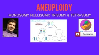 Aneuploidy Monosomy Nullisomy Trisomy and Tetrasomy [upl. by Lledroc]