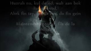 Dragonborn song  Skyrim  Lyrics et traduction [upl. by Ilrebma]