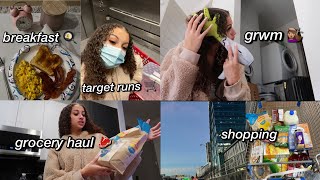 vlog a productive day in my life 🦋 grwm cleaning organizing target getting gas etc [upl. by Ysied]