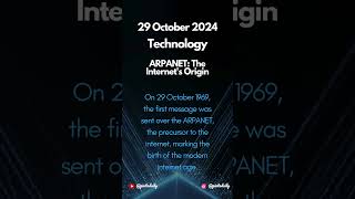 ARPANET  The Internets Origin on 29 Oct 🌐TechHistory TechEvolution thisdaythatyear [upl. by Arol54]