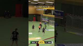 Correct Decision from the referees Let us know in the comments👇 handball sports redcard [upl. by Haya261]