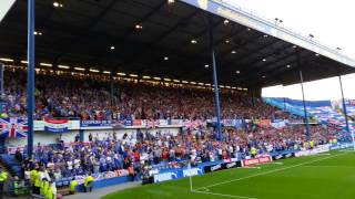 Sheffield Wednesday and Glasgow Rangers Epic rendition of 10 German Bombers [upl. by Airoled563]