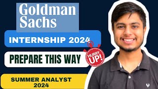 Goldman Sachs Internship 2024  Summer Analyst Program [upl. by Leuamme]