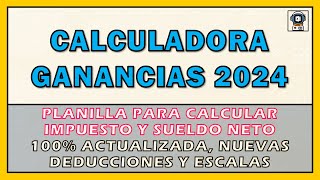 CALCULADORA GANANCIAS JULIO 2024 sabé cuánto vas a pagar [upl. by Stephanie423]