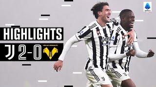 Juventus 20 Verona  Dusan Vlahovic and Denis Zakaria score on their debuts  Serie A Highlights [upl. by Aihsetel696]