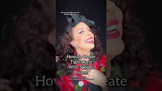 How To Create Tight Curls With Sponge Rollers [upl. by Nivrad]