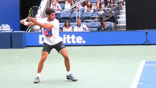 Carlos Alcaraz Forehand Technique Slow Motion [upl. by Fahy]