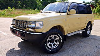 Triple Locked 1990 Toyota Landcruiser Review  Northeast Auto Imports [upl. by Dajma]