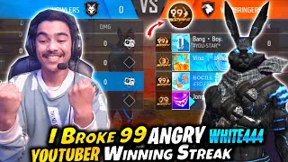 first time breaking 99strike on mena sever white444 youtuber😱 intense match ever😲 [upl. by Orit545]