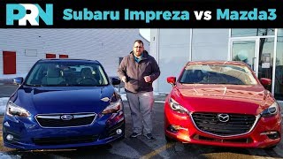 2018 Subaru Impreza Sport vs 2018 Mazda3 GT [upl. by Connell]