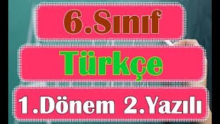 6Sınıf TÜRKÇE 1 Dönem 2 Yazılı Soruları ve Çözümü [upl. by Mair]