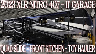 2023 XLR Nitro 407 Toy Hauler Fifth Wheel By Forestriver RVs  Couchs RV Nation a RV Wholesalers [upl. by Surazal]