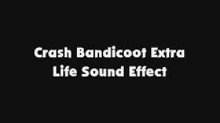 Crash Bandicoot Extra Life SFX [upl. by Jecho]