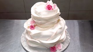 Make Your Own BEAUTIFUL WEDDING CAKE  How To Decorate by Cakes StepbyStep [upl. by Acquah81]