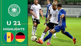 Moldova vs Germany 05  Highlights  U 21 Euro Qualifier [upl. by Hteazile]