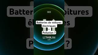 Batteries de voitures électriques  Pollutions [upl. by Lamori]