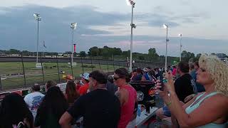 ASCS Sprint Car Heat Race 1 8262023 Salina Highbanks Speedway [upl. by Fanni]