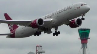 Plane Spotting  Virgin Atlantic B7879 GVFAN QQQ Fly like this to LAX  ✈️✈️☁️ [upl. by Lupien]