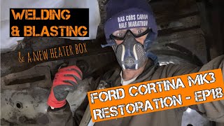 Ford Cortina Mk3 Home Restoration  Ep18 Sandblasting amp Welding the underside [upl. by Brooks177]