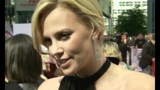 Charlize Theron interview on working with Will Smith for second time [upl. by Tomlin850]