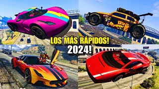 TOP 10 Los COCHES MÁS RÁPIDOS de GTA V ONLINE en 2024 🔥  SestikGC [upl. by Faustus]