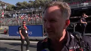 Christian Horner Post Race Interview  Reacts to Perez Crash  Azerbaijan Grand Prix 2024 f1 [upl. by Reece424]