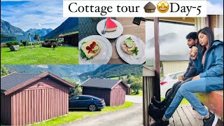 Day5  Cottage🛖 tour🥳  hytte  Strynsvatn camping😻✌️ nature 🏞️☀️ [upl. by Alroi865]