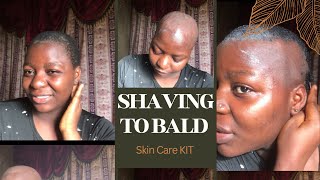 SHAVING MY HEAD BALD  NOT CLICKBAITBIG CHOP EP 1 bald shaving explorepage [upl. by Enatan]