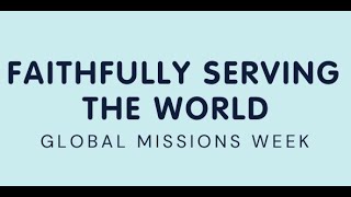 Global Missions Week 1 Matthew 25123  Sun 8 September 2024  9am [upl. by Dreda]