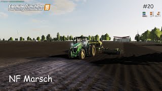 LS19  NF MARSCH 4 FACH 020 Vermehrungsgras sähen  FS19 Timelapse [upl. by Ellennad]