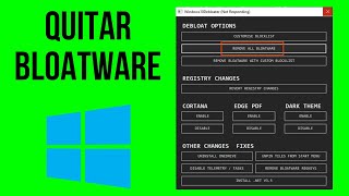 COMO ELIMINAR BLOATWARE EN WINDOWS 10 2023 [upl. by Kosiur]